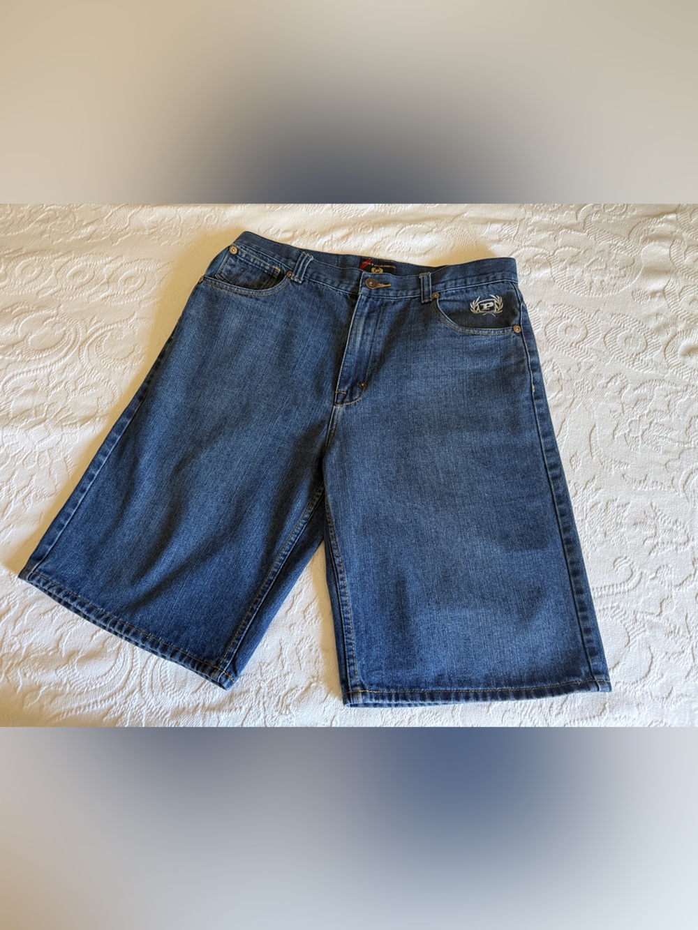 Phat Farm Phat Classics Baggy Denim VTG Shorts Jorts Size 34